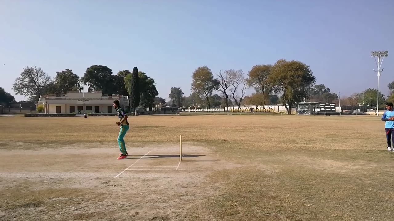 Cricket Bowling in Net