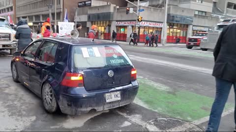 Killing some time on the skins. Freedom Protest - Ottawa Feb.13