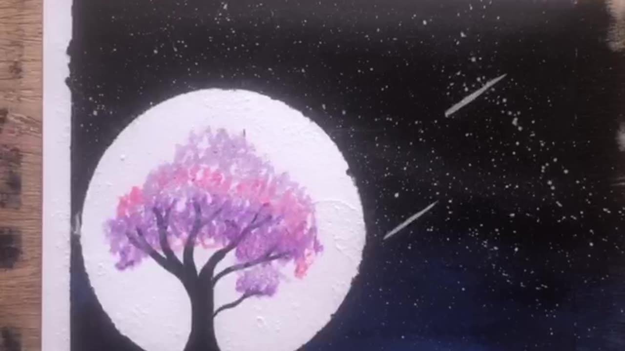 Beautiful moon painting