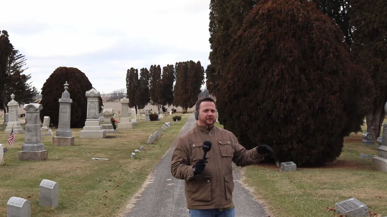 Radnor Ohio Cemetery. Amazing Early Cemetery in Ohio with Bridge Style Entry