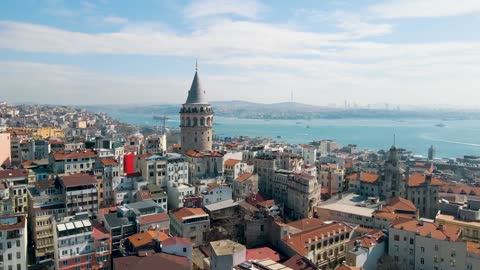 Istanbul, Turkey 8K Video Ultra HD 120 FPS in Drone View-7