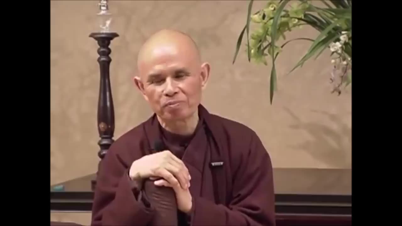 Thich Nhat Hanh's softly spoken speech on breaking bad habits