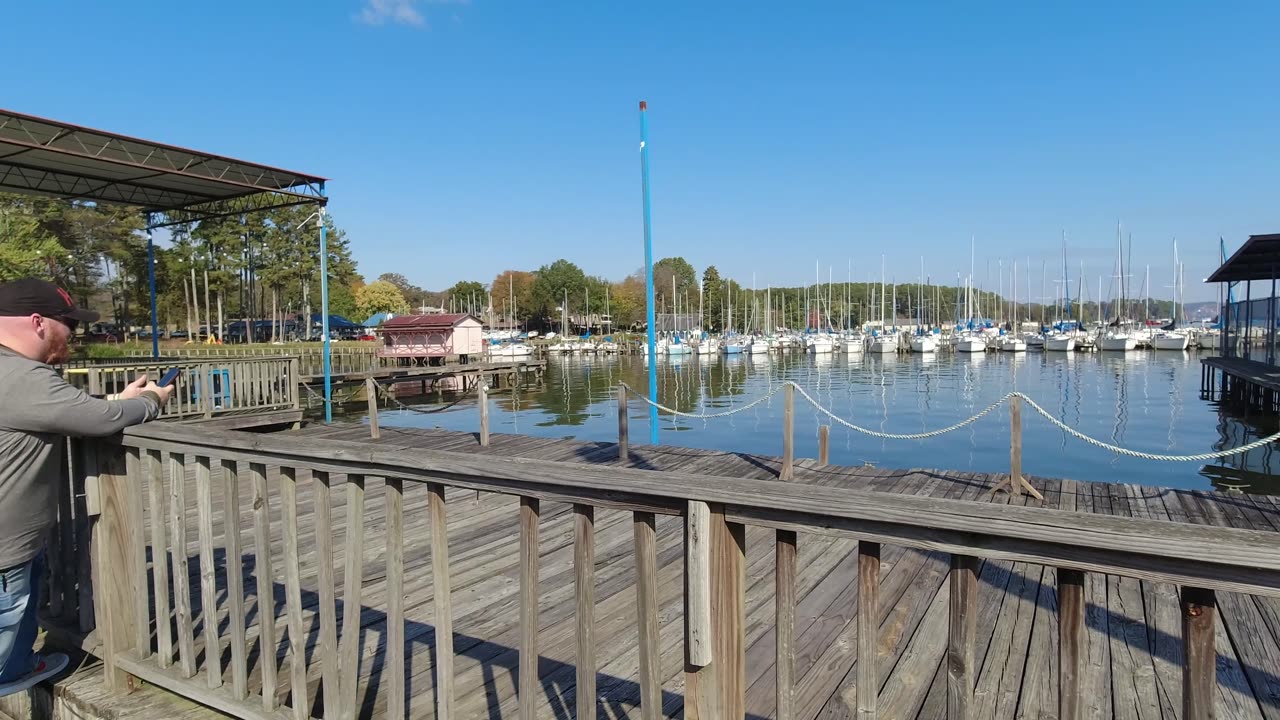 Harley Davidson Ride to ( fire by the lake) restaurant in Guntersville Alabama.