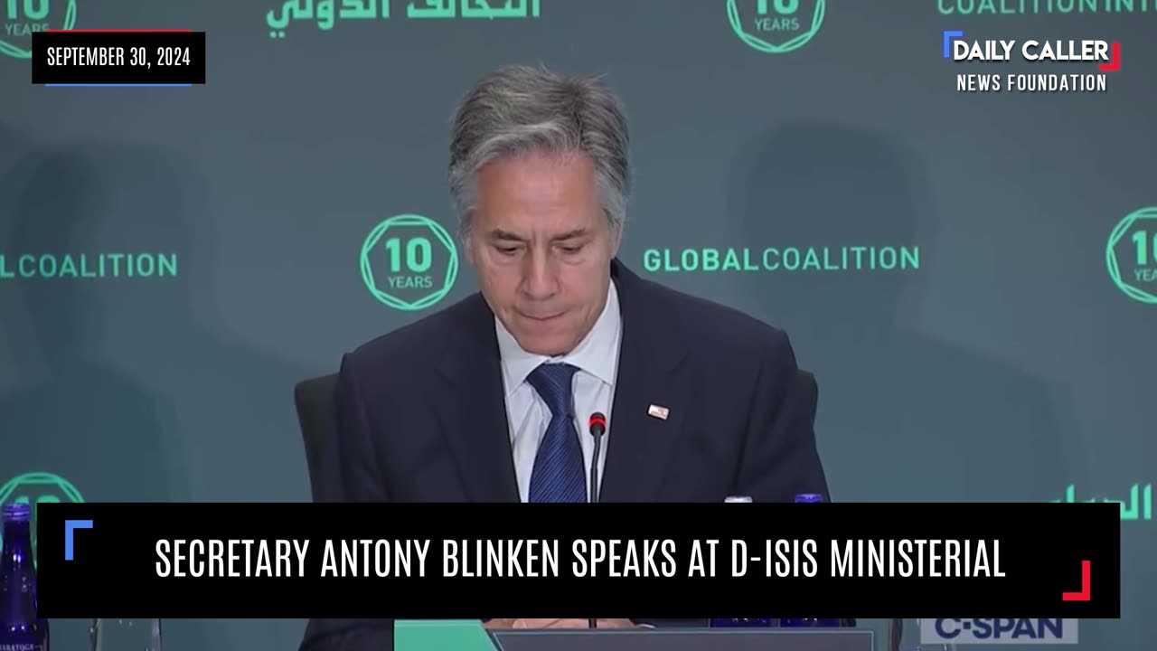 Secretary Antony Blinken Speaks At D-ISIS Ministerial