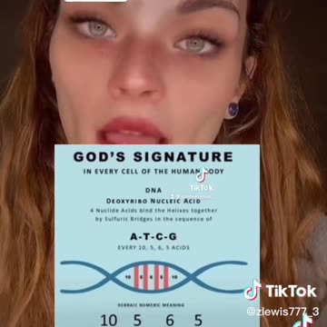 God is in you DNA (God's signature)