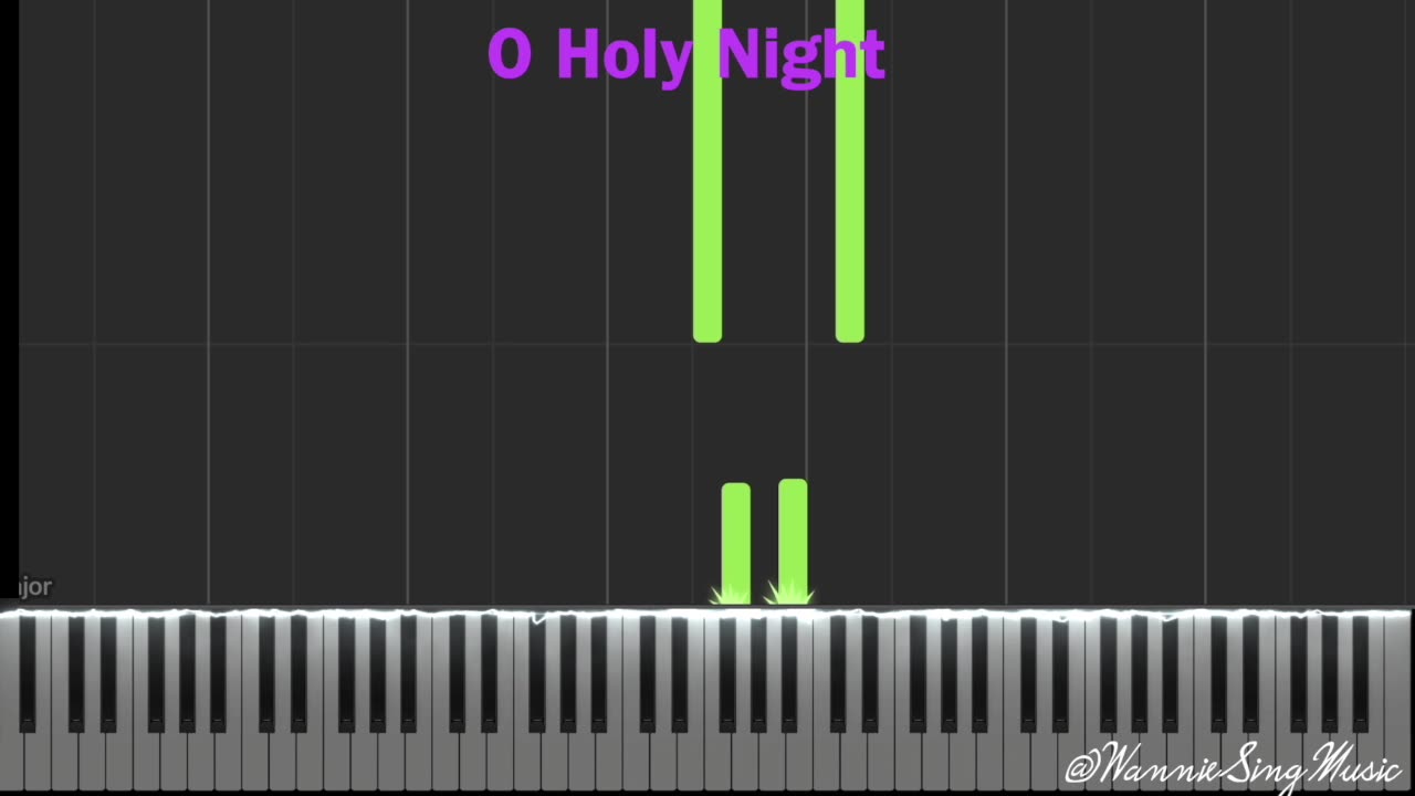 O Holy Night Easy Piano Tutorial