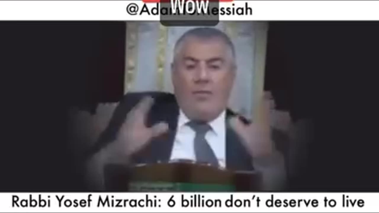 6.5 billion non-Jews don't deserve to live! Take a listen to this genocidal Zionist!