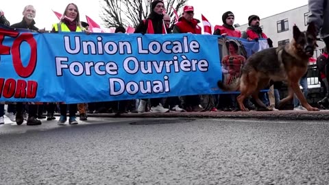 Protesters march against pension reform in France