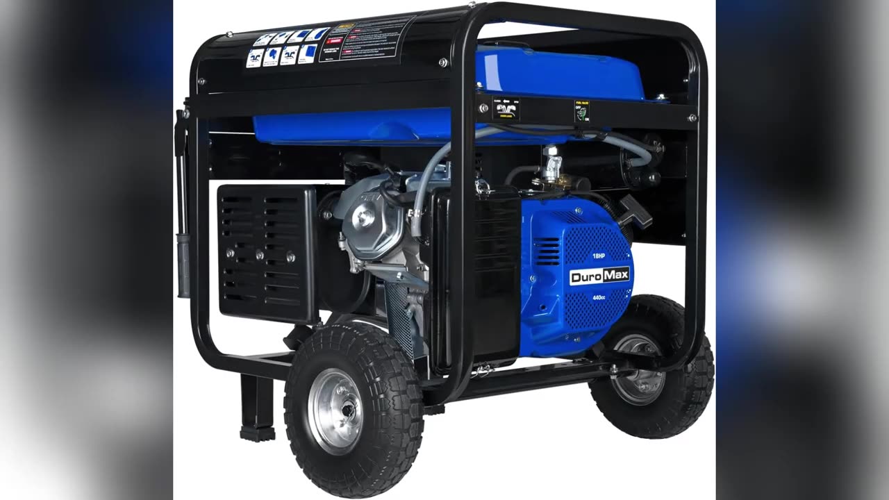 DuroMax XP10000E Gas Powered Portable Generator-10000 Watt Electric Start-Home Back Up