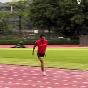 Man with one leg running!