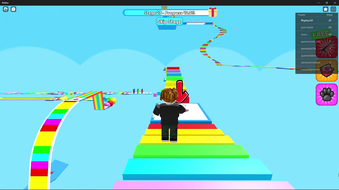 Roblox Easy to Extreme Parkour Satisfying