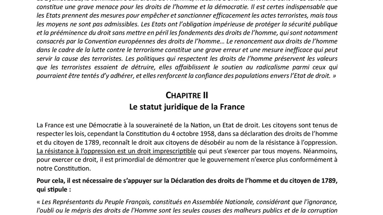 Face au terrorisme d'État et au blanchiment d'argent orchestré par l'État en France