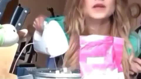 Make a cake carefully