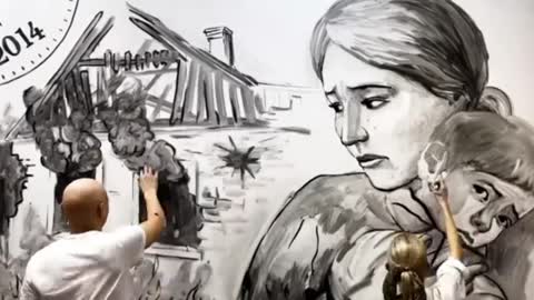 Very touching art project dedicated to the mothers of Donbass soldiers