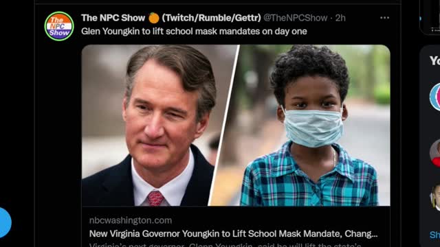 Glenn Youngkin Lifts Mask Mandates For Kids On Day One