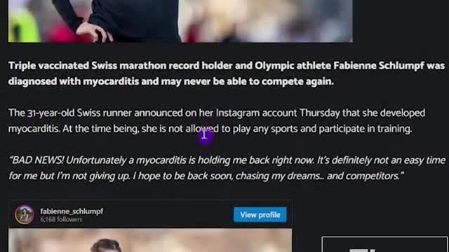 Swiss Runner's Career Over After Getting Jabbed