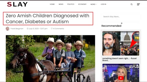 Los Niños Amish NO Sufren Estas Enfermedades ¿Por Qué Será'?