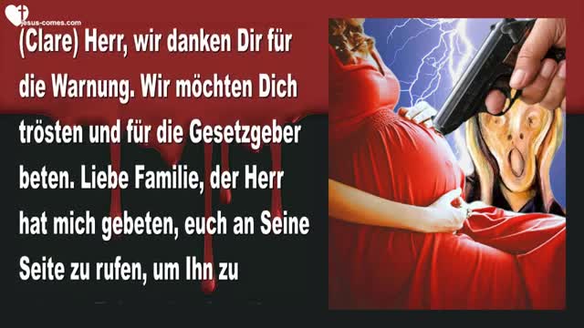 Jesu Warnung an Abtreibungs-Befürworter... Das Urteil Gottes ist über euch ❤️ Liebesbrief von Jesus