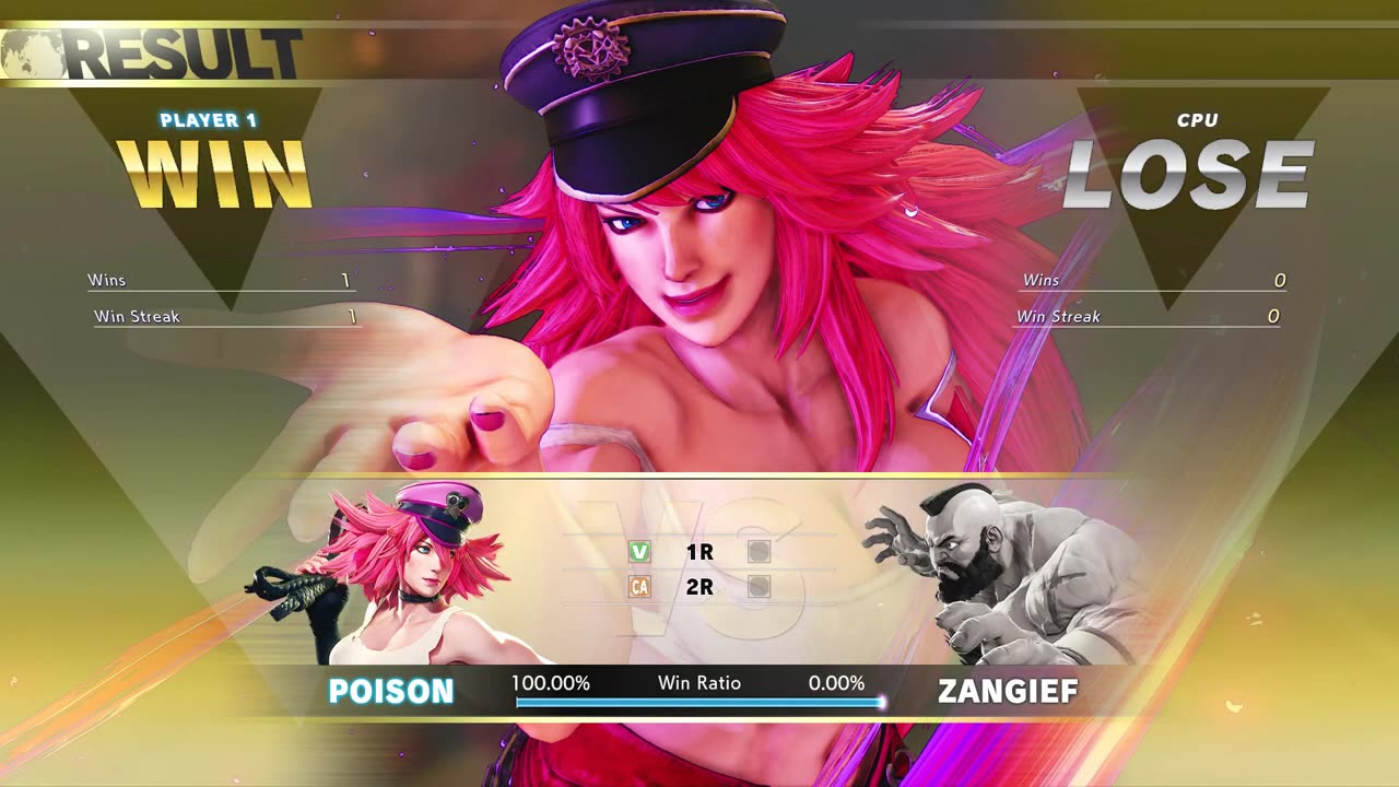 26.Poison vs Zangief (Hardest AI) - Street Fighter V