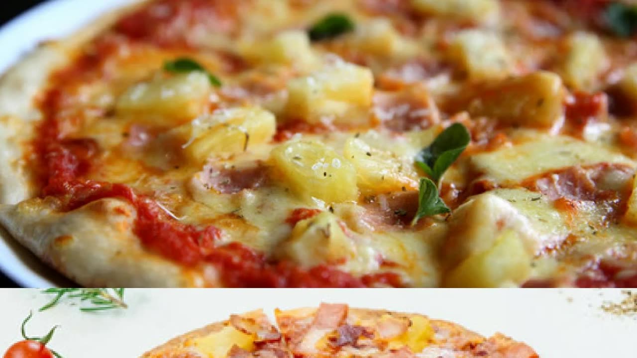 Short Video Of Homemade Hawaiian pizza Recipe