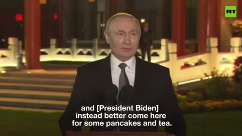 ‘Take your ATACMS from Ukraine and come to Russia for pancakes’ – Putin to Biden