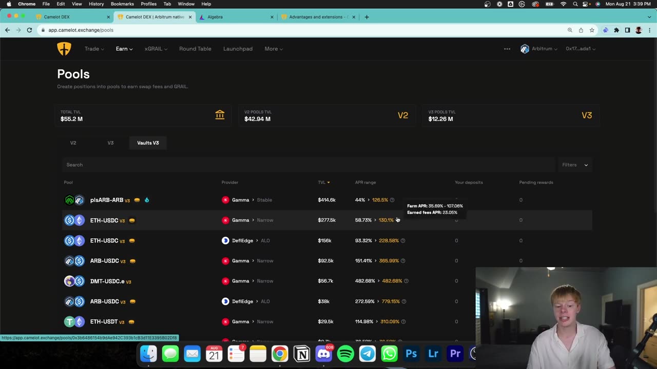 Is Camelot DEX THE BEST Concentrated liquidity Platform? Arbitrum Defi......