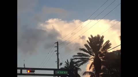 Strange Clouds In South Florida