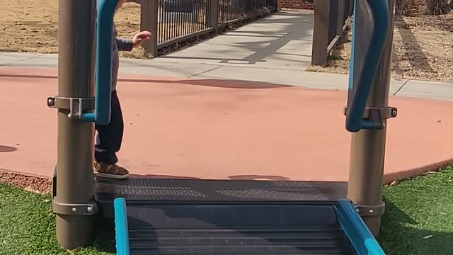 Ain't Nothin' Gonna Break His Stride, Except This Slide