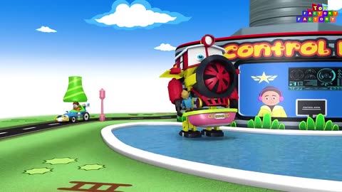 Kids Cartoons77 Chick City - Lego Toy train Cartoon KidsCartoons77