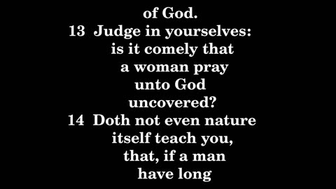 1 Corinthians 11 King James version