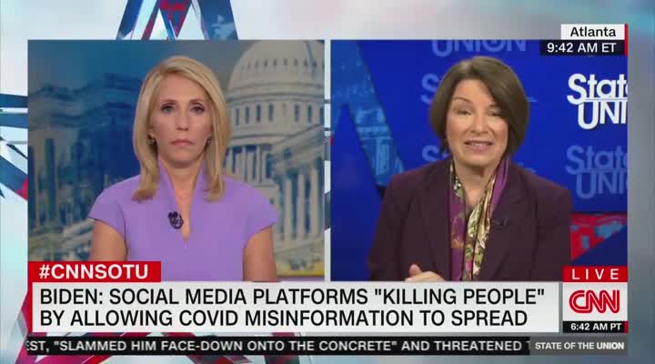 Amy Klobuchar addresses Facebook and misinformation