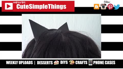 Black Cat Ears! DIY!