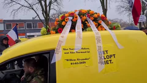 Freedom Protest in Utrecht, Netherlands Yesterday over Mandates & restrictions