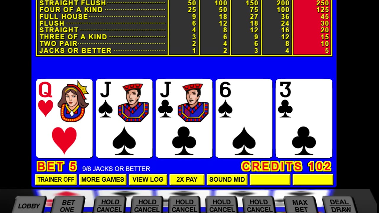 Jacks or better online slot game casino fail