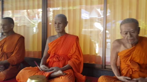 Monk Statues Made of Wax