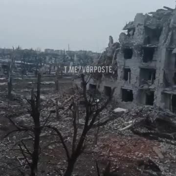 View of the Marinka liberated by the Russian Armed Forces