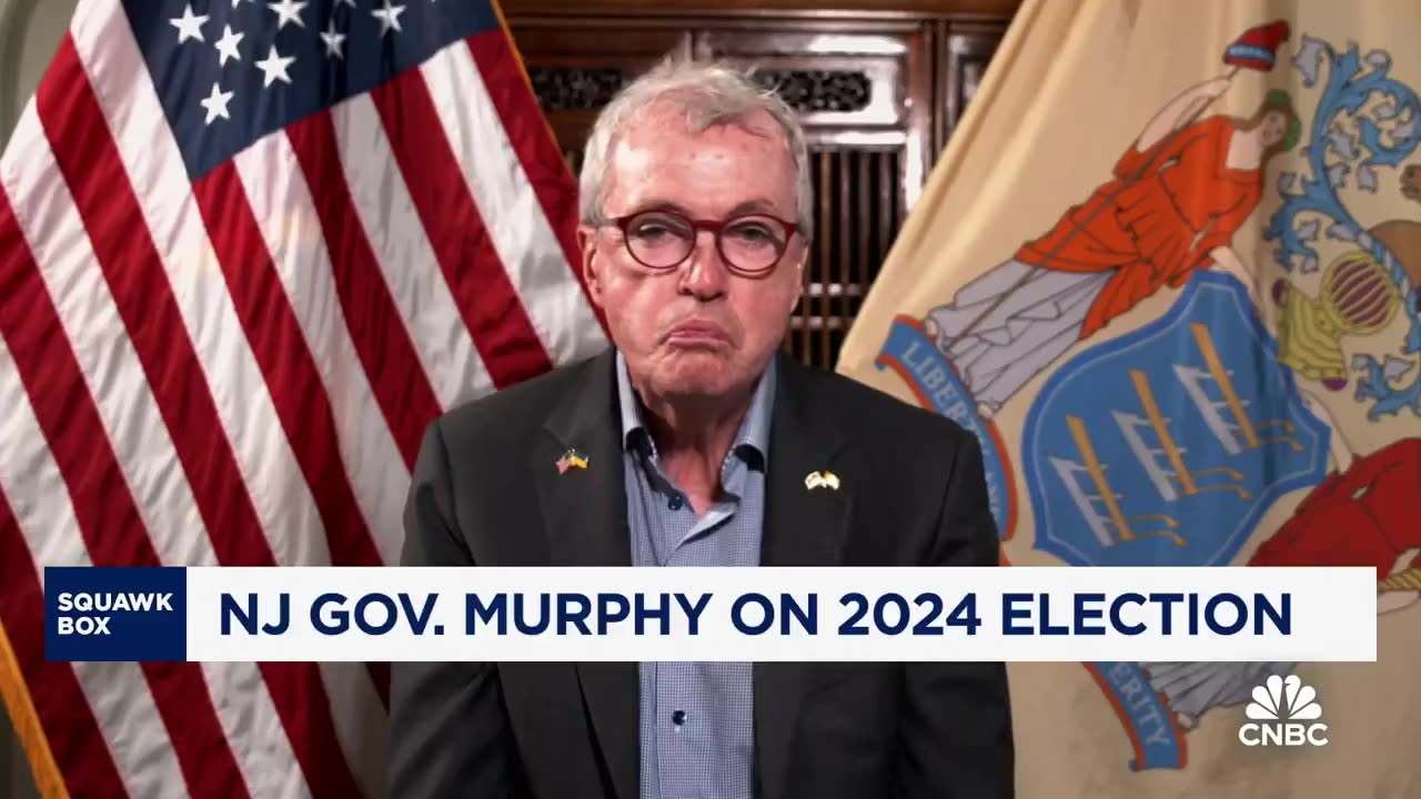 Squawk Box ask Gov Murphy on why he supports VP Harris: