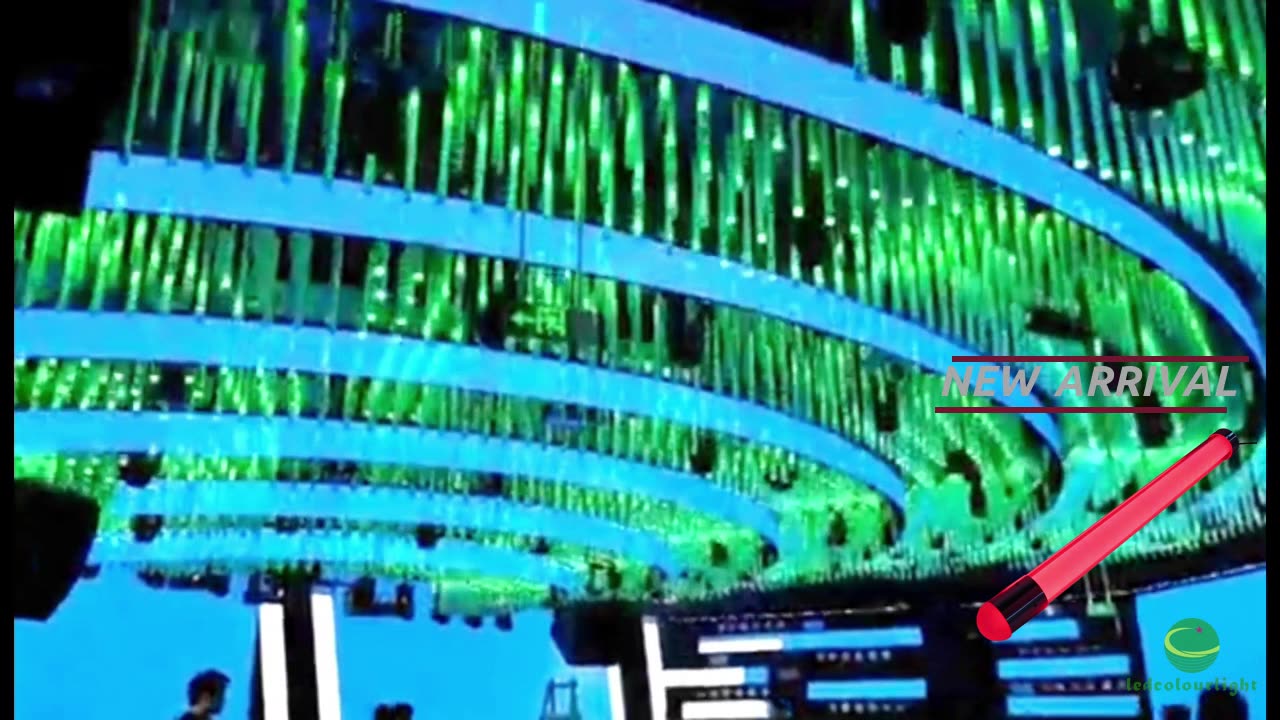 The Wave Effect Created by LED Pixel Tubes for the Club