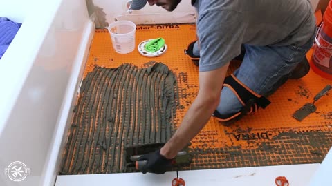 How to Tile a Small Bathroom Floor | DIY Bath Remodel