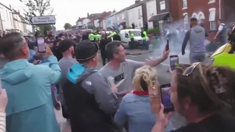 Violent Clashes Break Out Between Southport Police and Protesters After Mass Stabbing