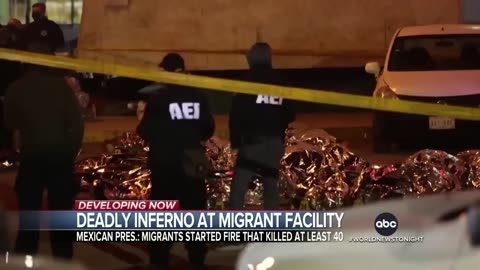 Dozens killed in massive fire at Mexico migrant facility[720p-HD]