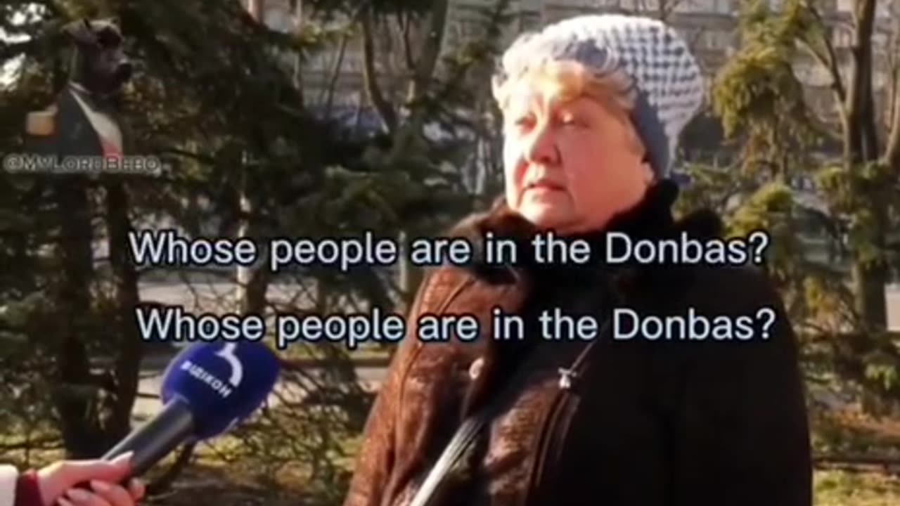 woman in ukraine talking truth.