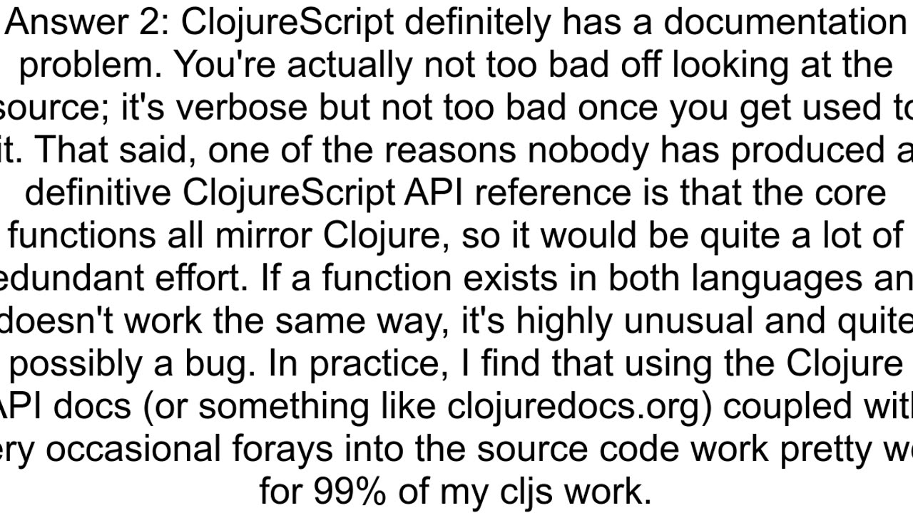 ClojureScript API documentation