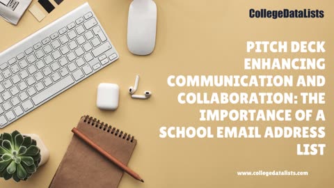 Enhancing Communication and Collaboration: The Importance of a School Email Address List