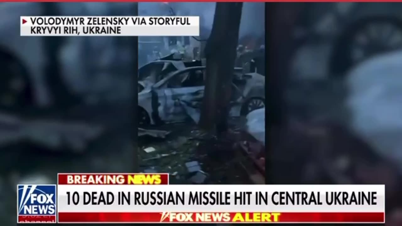 Missile kills 10 in Ukraine