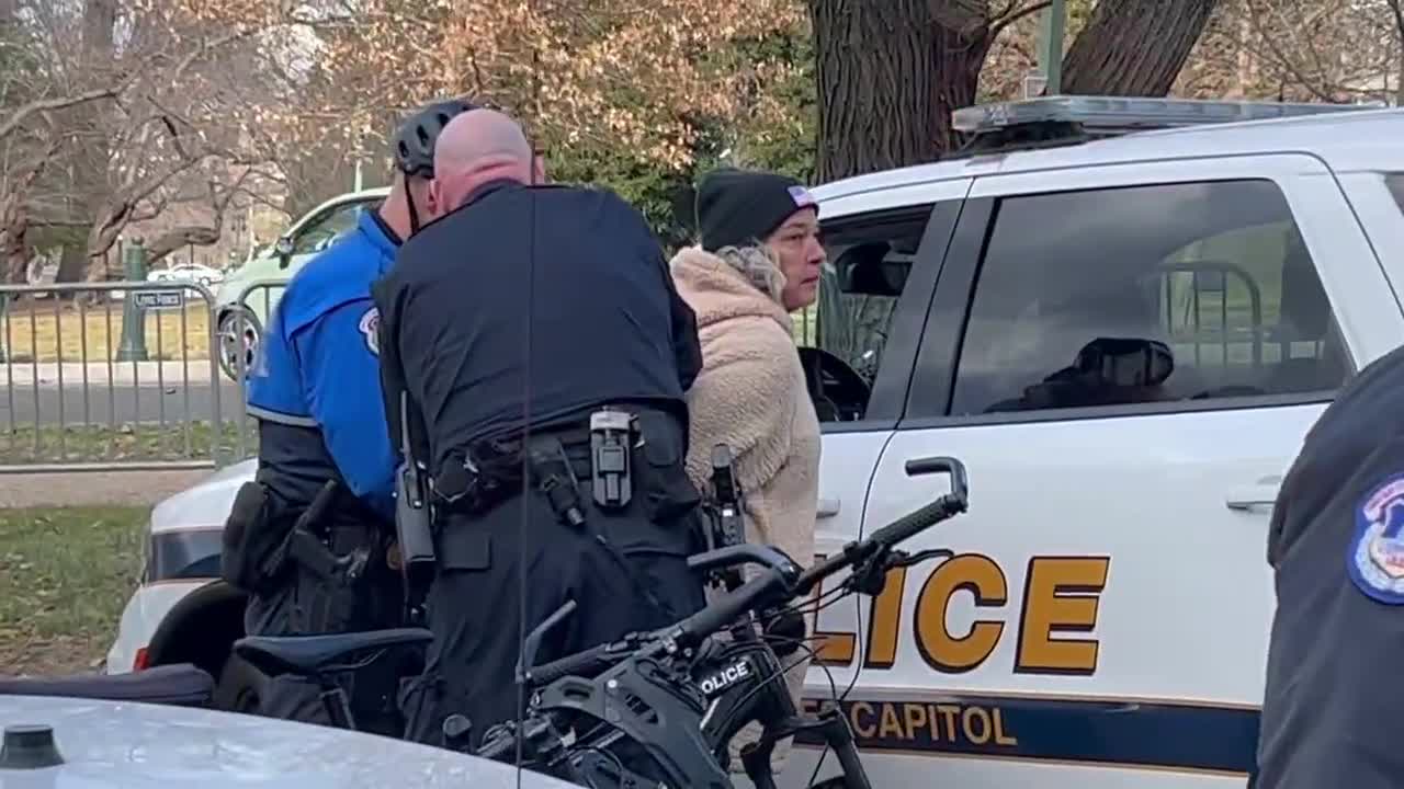 Breaking: Ashli Babbitt's mother, was just arrested by Capitol Police