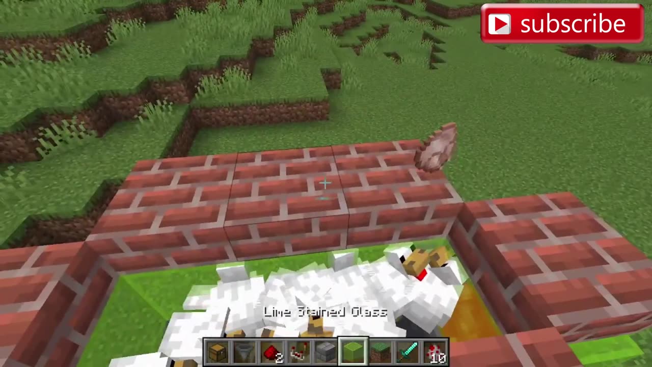 Easy Minecraft Automatic Chicken Farm tutorial Works in any version of Minecraft!