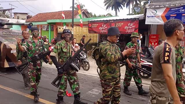 independence festival in the form of armored tanks and fighter planes