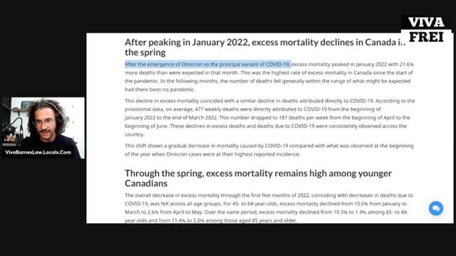 Excess Deaths Are UP in Canada & One Way o Another, t's The Government's Fault! Viva Clips