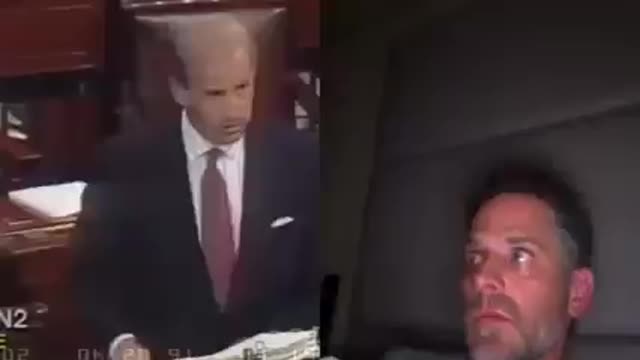 Joe Biden and Hunter on the crack subject